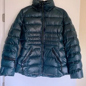 Andrew Marc - 650 Down Fill - winter jacket women’s LG - iridescent blue green